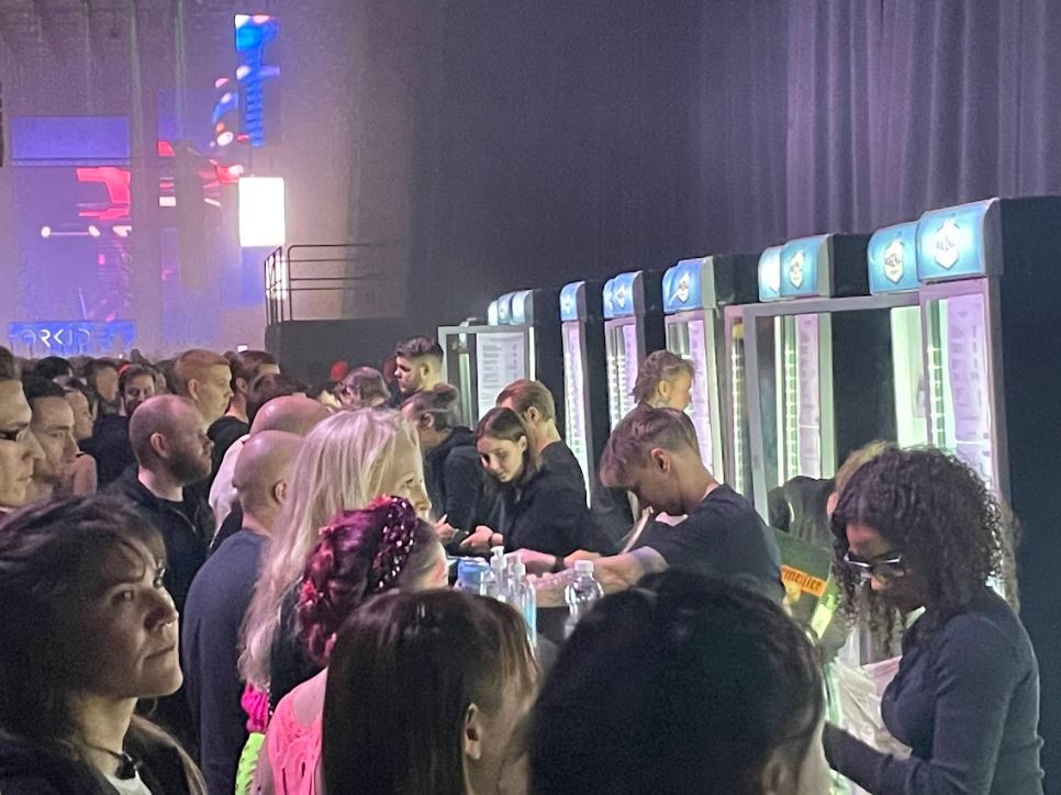 People enjoying nightlife in Helsinki